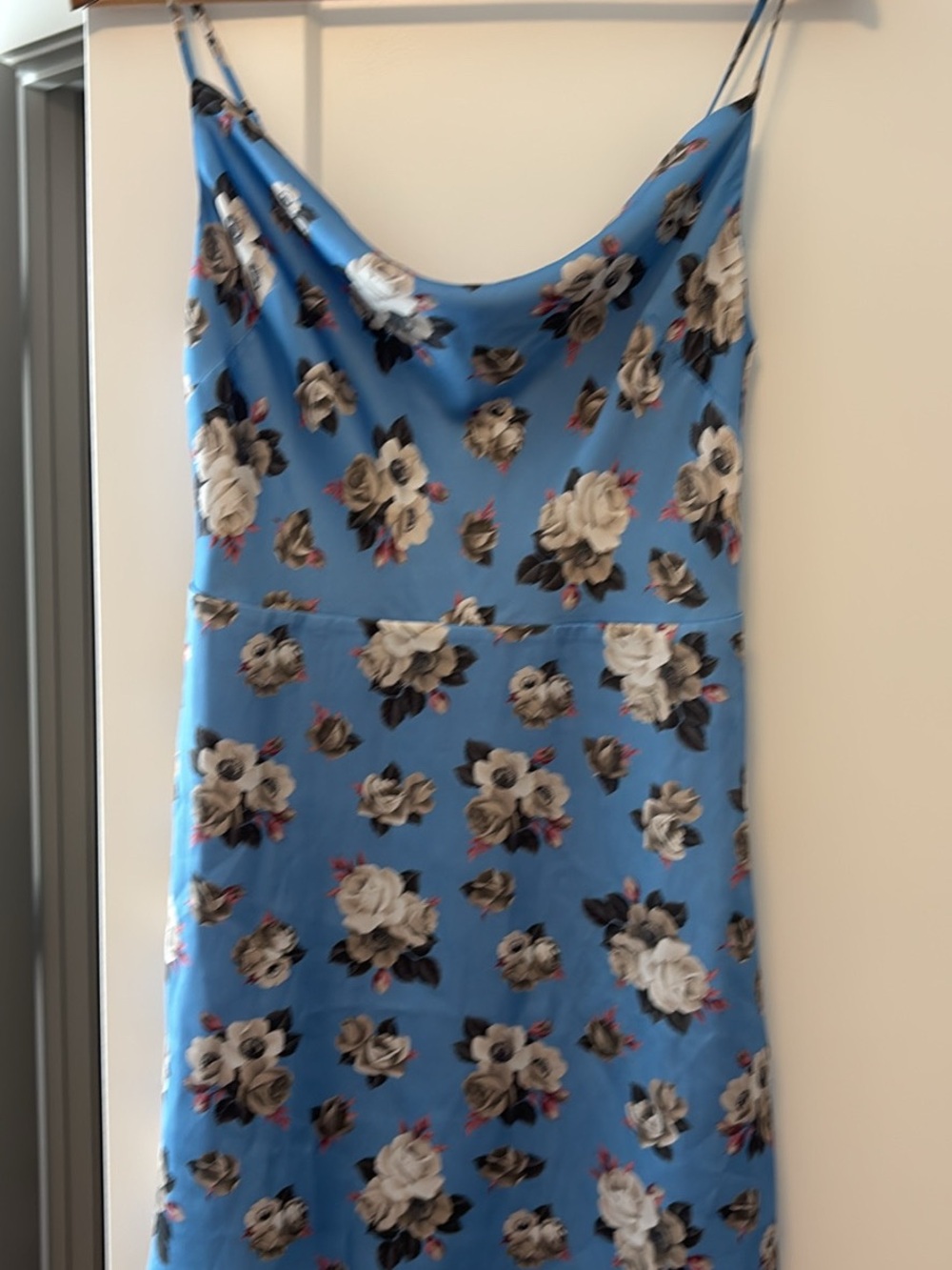 Aritzia Sunday Best Blue Floral Slip Dress